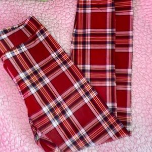 Plaid leggings